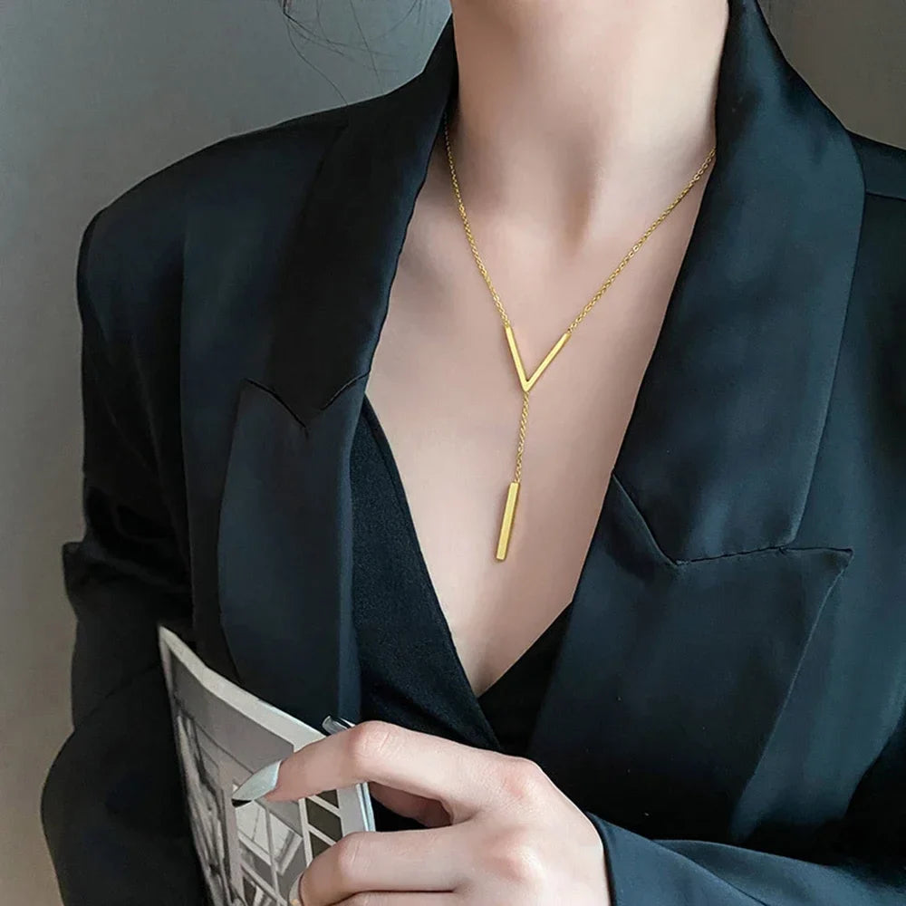 V-Shaped Elegance Necklace