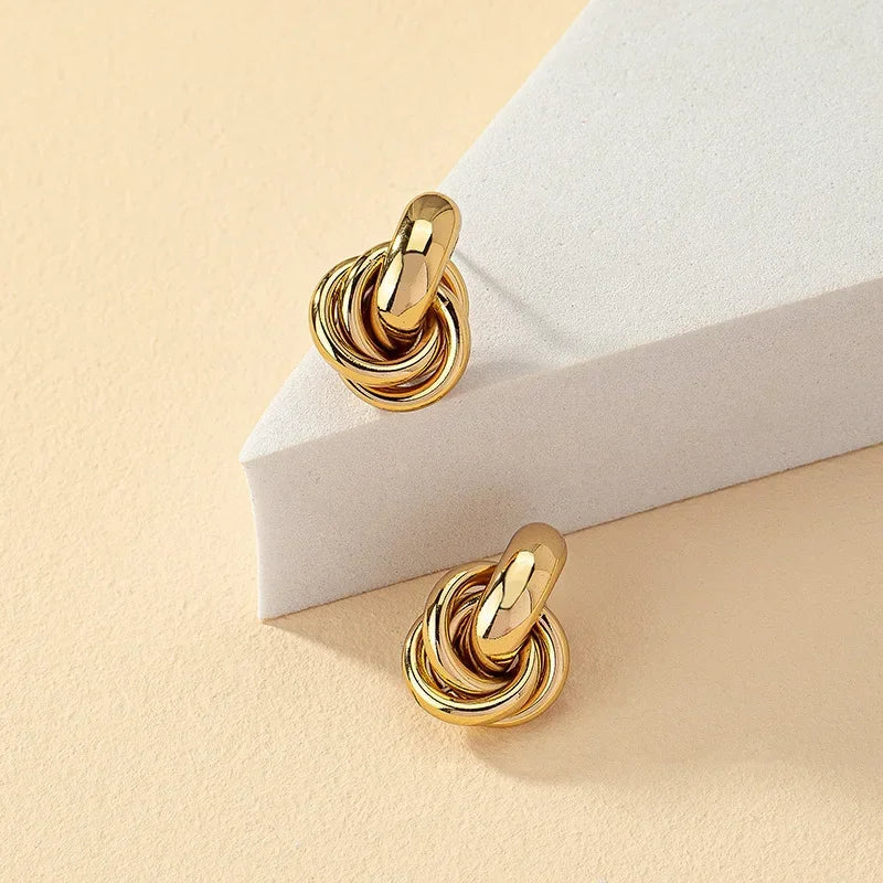 Elegance Knot Hoop Earring