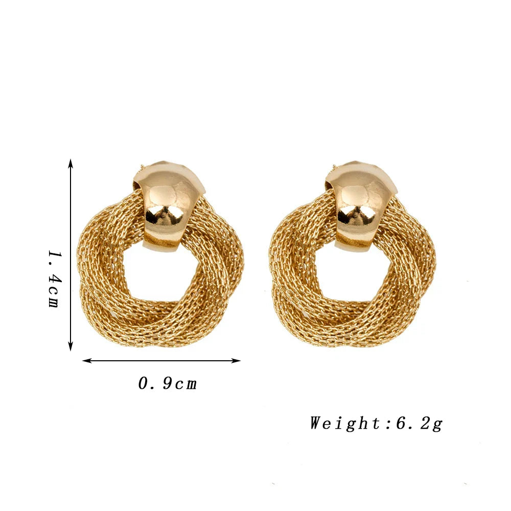 Elegant Braided Vintage Earring