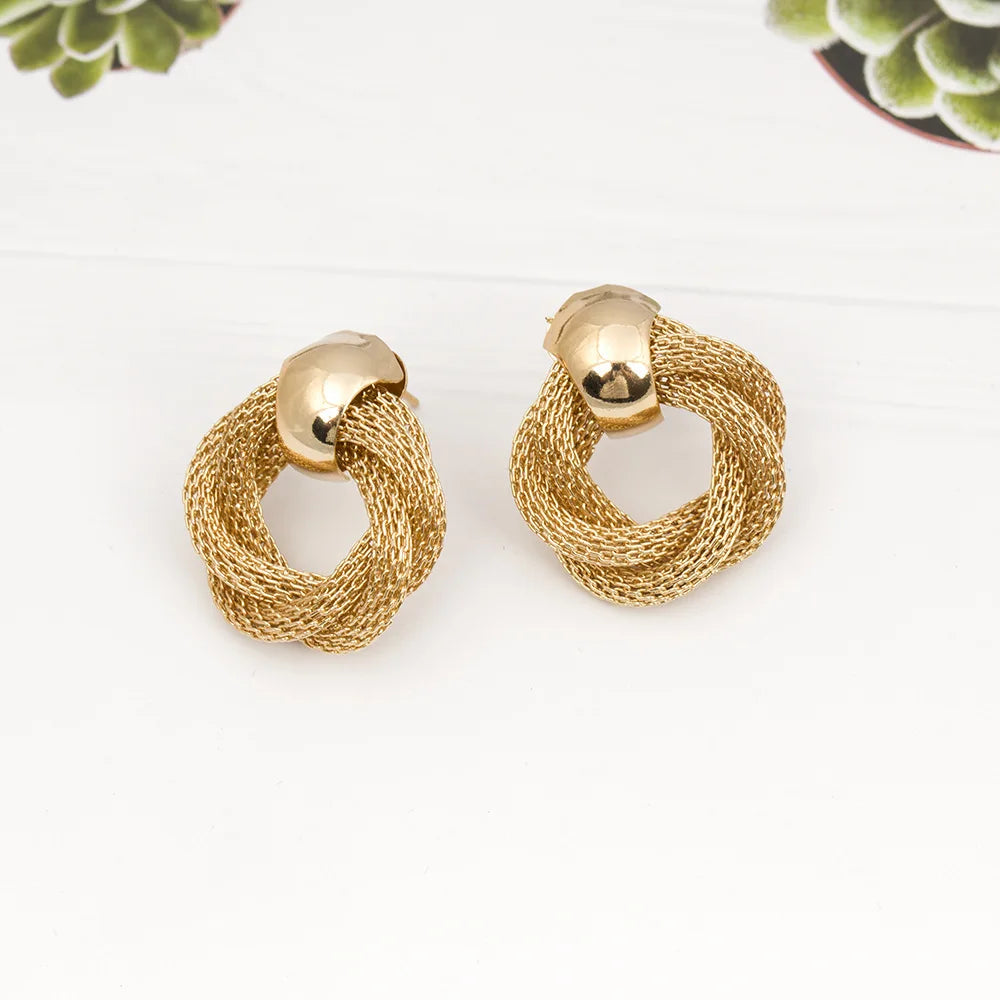 Elegant Braided Vintage Earring