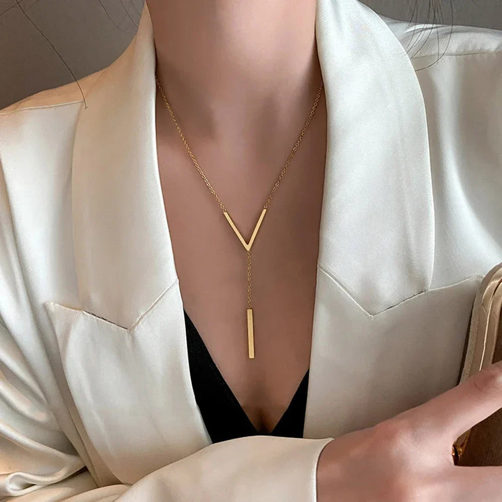 V-Shaped Elegance Necklace